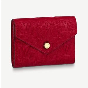 Authentic Red Louis Vuitton wallet